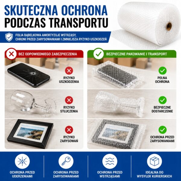 folia bĄbelkowa 30cm 100m mocna ochronna pĘcherzykowa do pakowania paczek