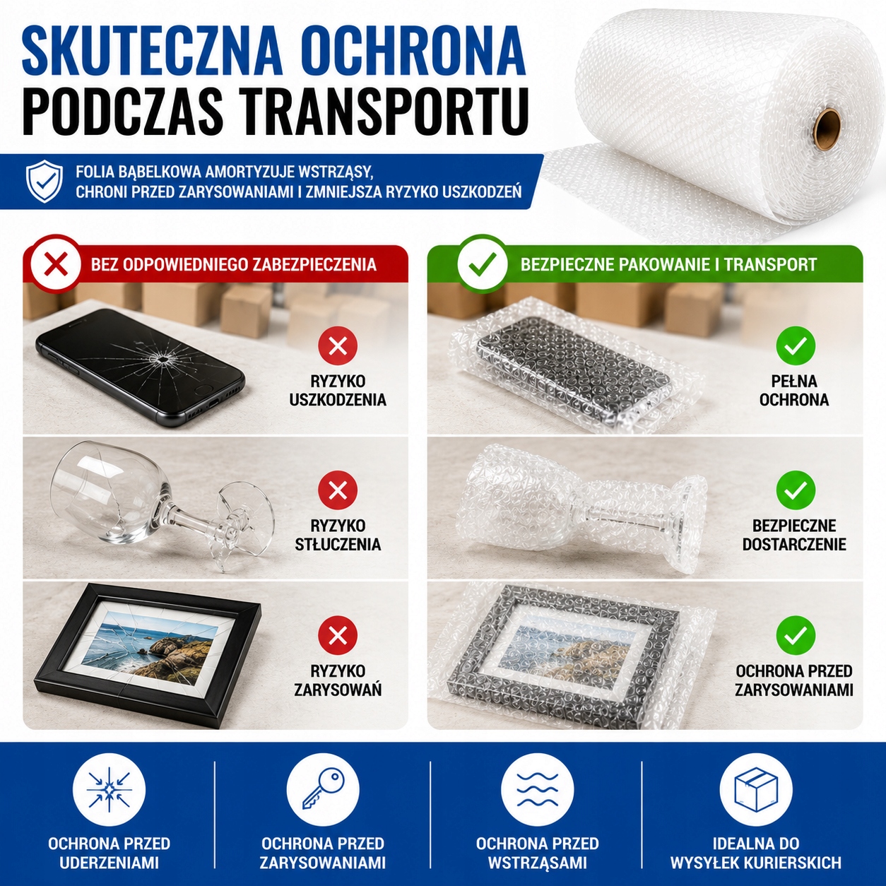 folia bĄbelkowa 30cm 100m mocna ochronna pĘcherzykowa do pakowania paczek