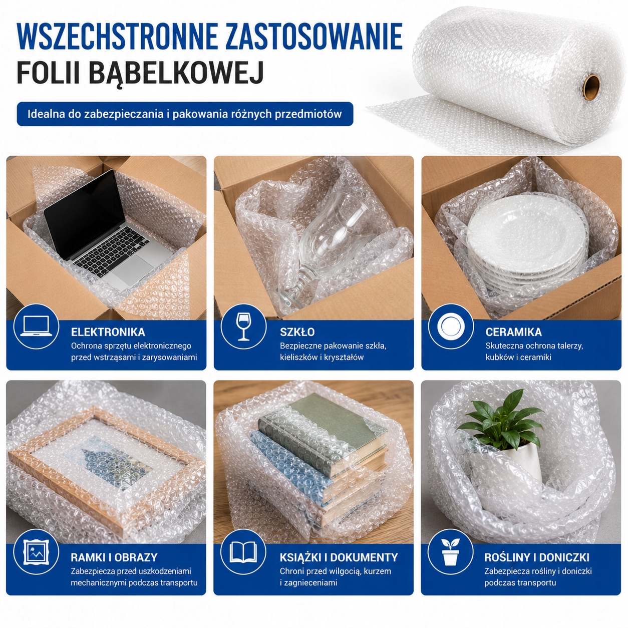 folia bĄbelkowa 30cm 100m mocna ochronna pĘcherzykowa do pakowania paczek