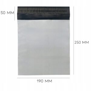 foliopaki kurierskie biaŁe b5 190x250 50 szt mocne koperty foliowe