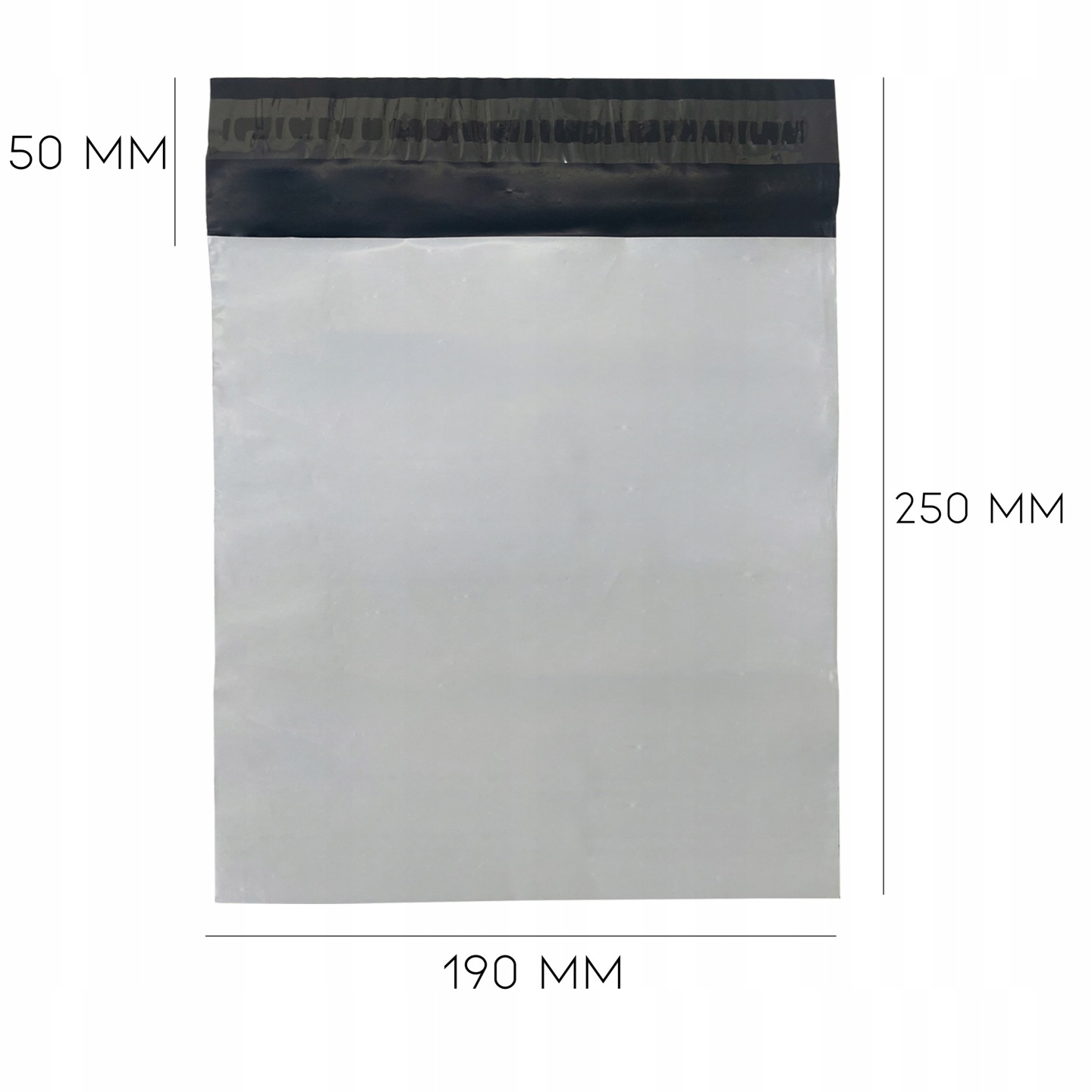 foliopaki kurierskie biaŁe b5 190x250 50 szt mocne koperty foliowe