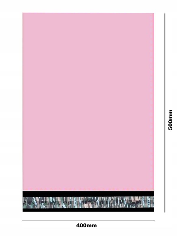 foliopaki kurierskie rÓŻowe b3 400x500 50 szt mocne koperty foliowe