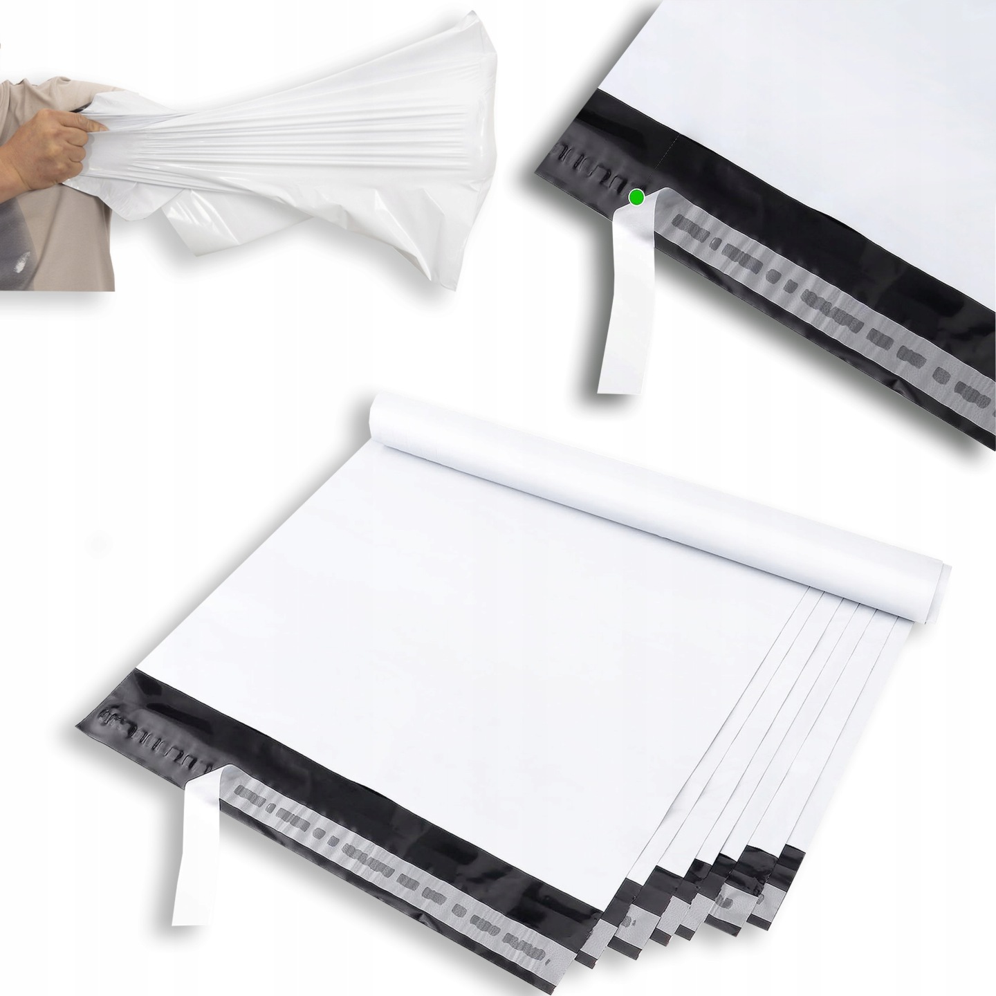 foliopaki a3 białe 310x420 mm 50 szt grube koperty kurierskie wysyłkowe