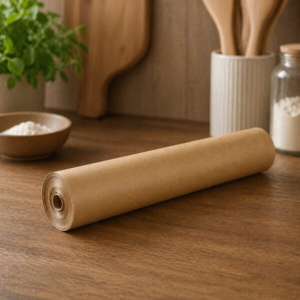 papier do pieczenia brazowy silikonowany 38cm 50m wklad do air fryer material papier