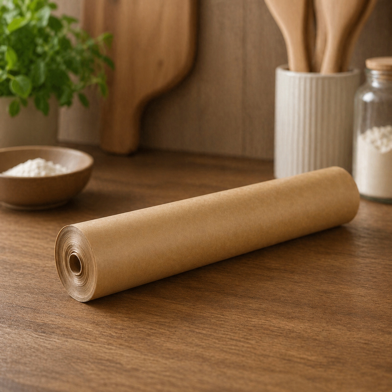 papier do pieczenia brazowy silikonowany 38cm 50m wklad do air fryer material papier